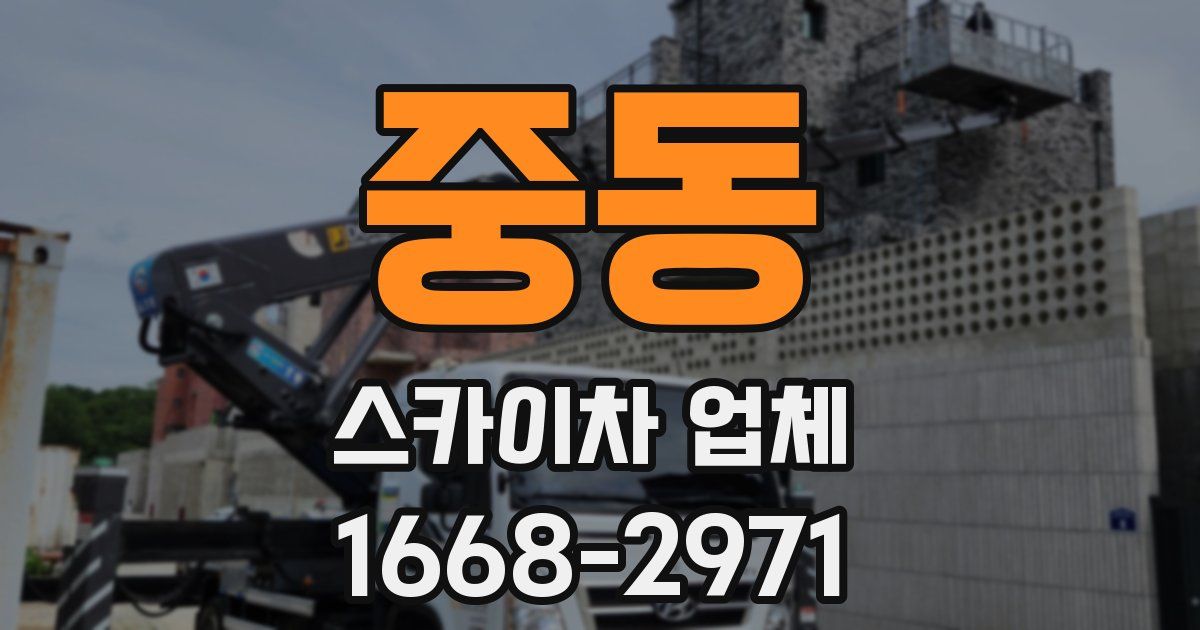 중동 스카이차 업체