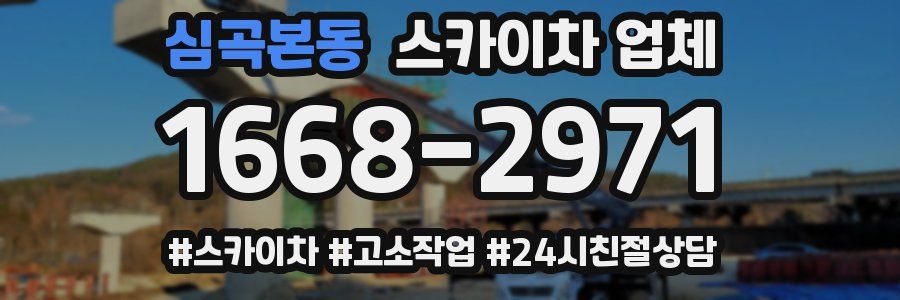 심곡본동 스카이차 업체