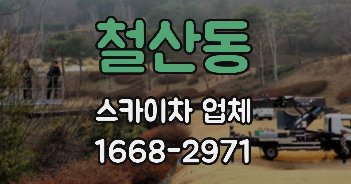 철산동 스카이차 업체