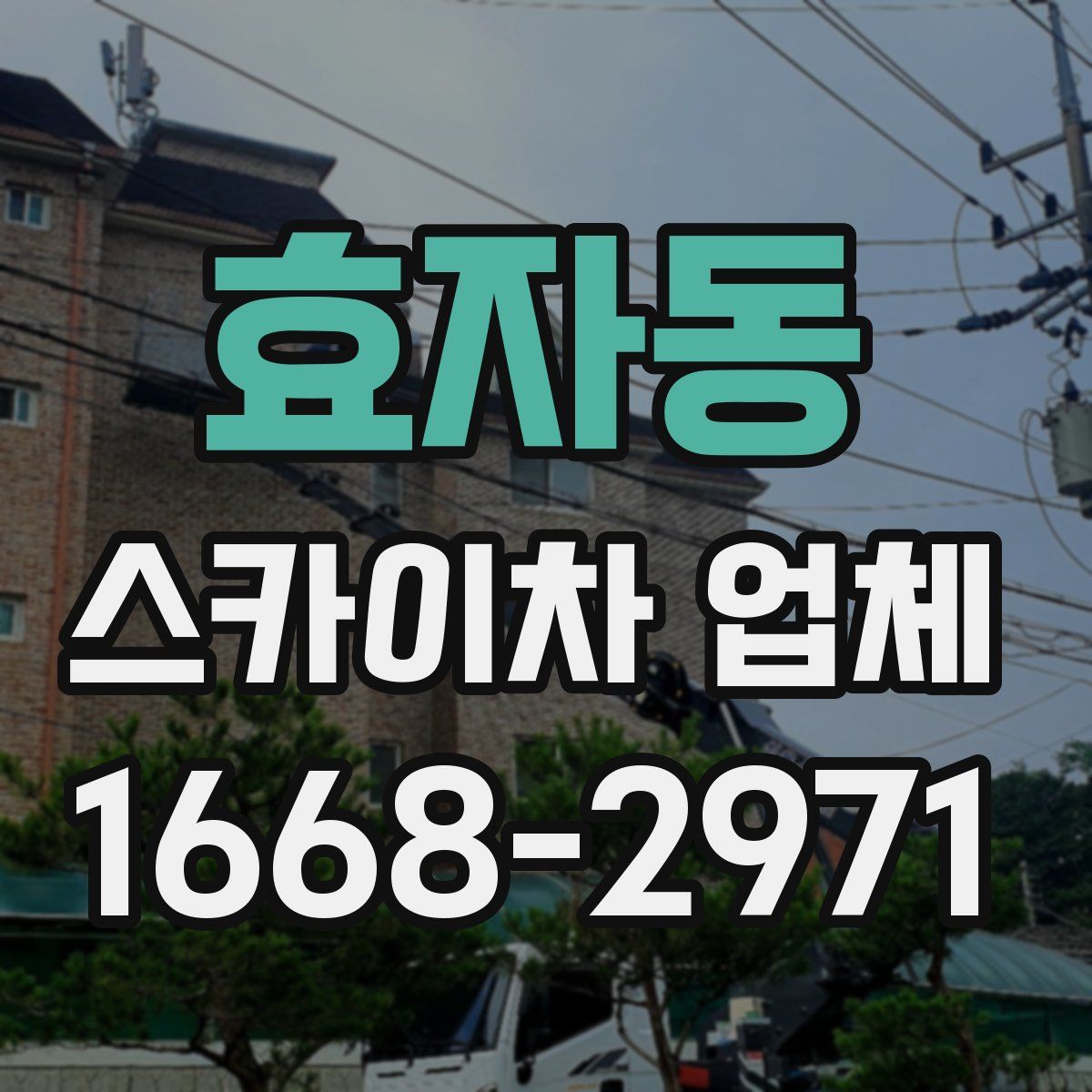 효자동 스카이차 업체