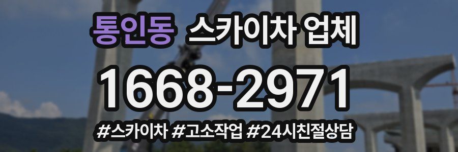 통인동 스카이차 업체