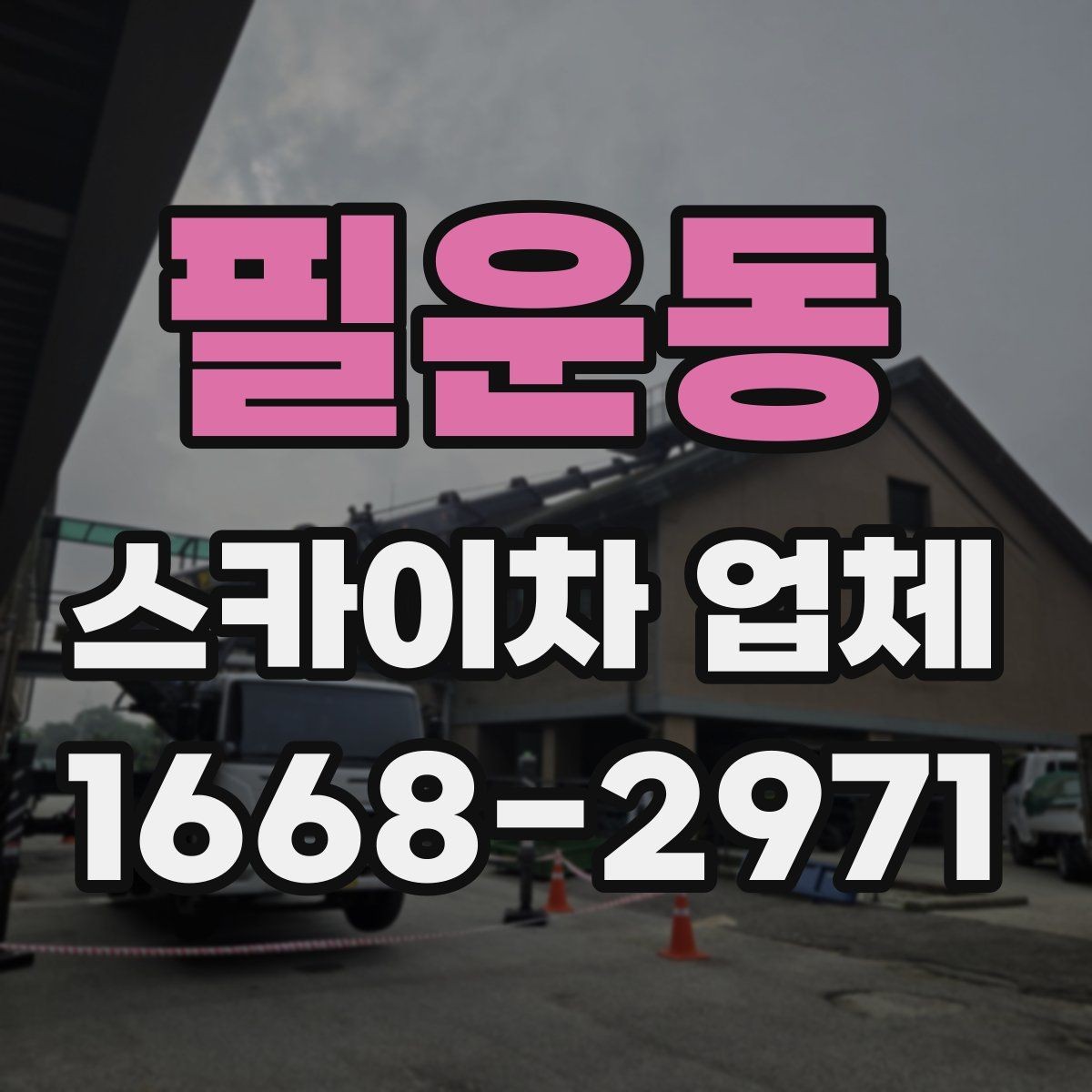 필운동 스카이차 업체 찾을 때 비교해볼 항목들