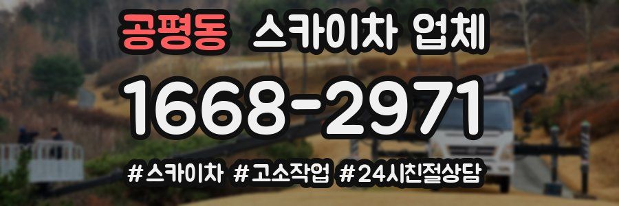 공평동 스카이차 업체