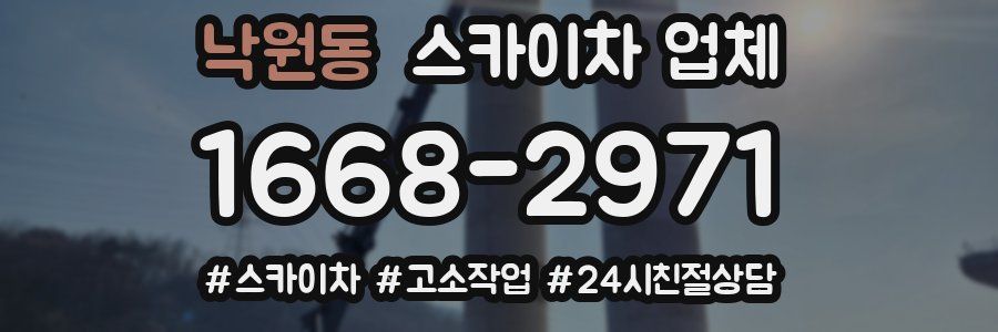 낙원동 스카이차 업체