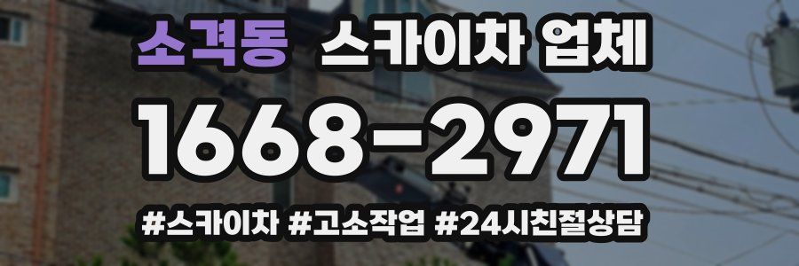 소격동 스카이차 업체
