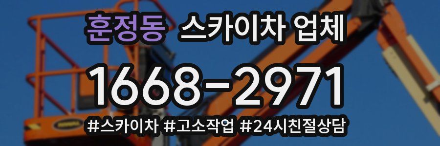 훈정동 스카이차 업체