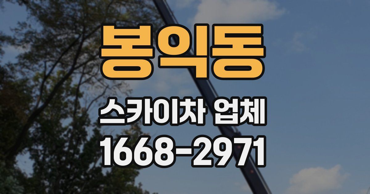 봉익동 스카이차 업체