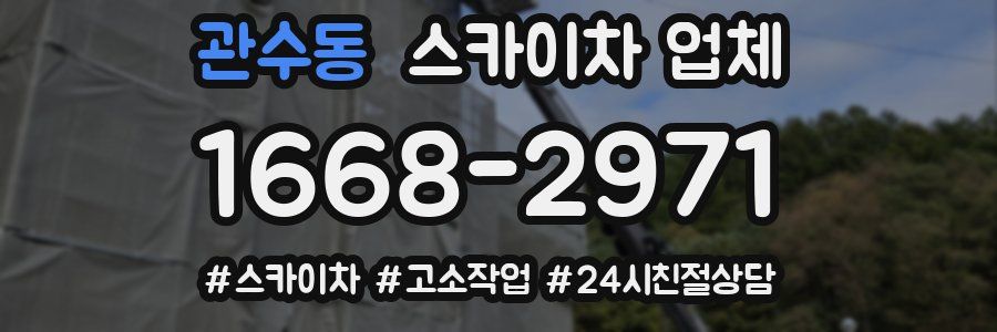 관수동 스카이차 업체
