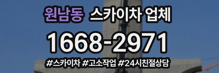 원남동 스카이차 업체