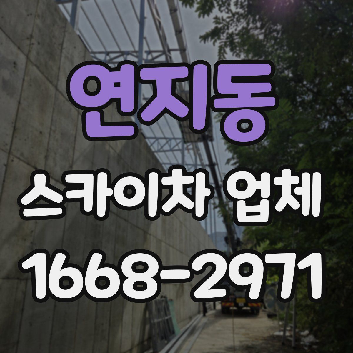 연지동 스카이차 업체