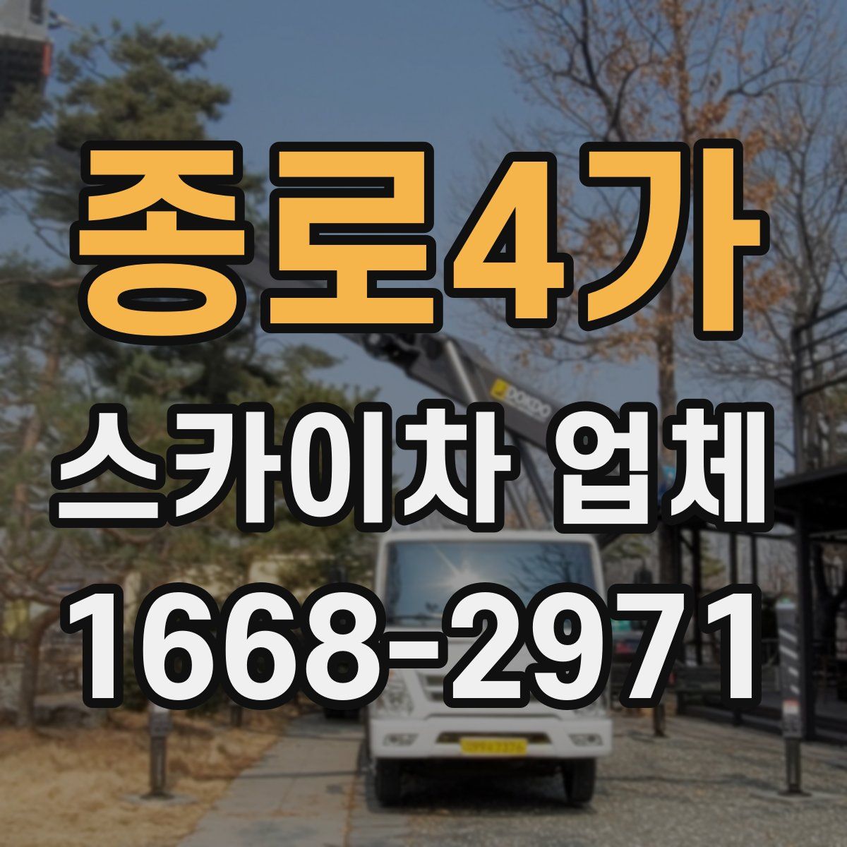 종로4가 스카이차 업체