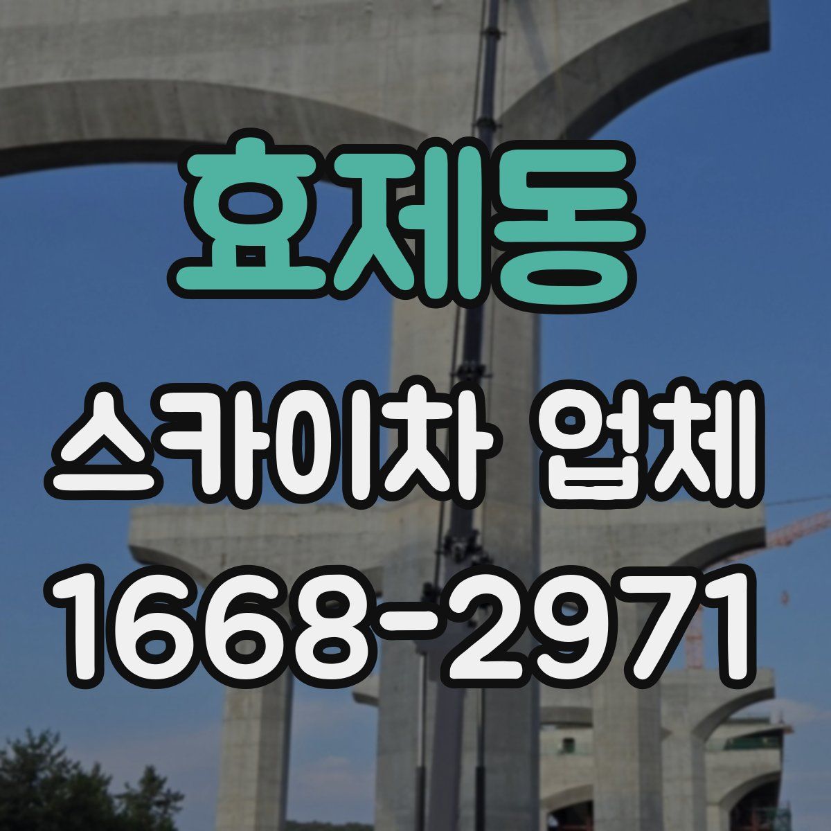 효제동 스카이차 업체