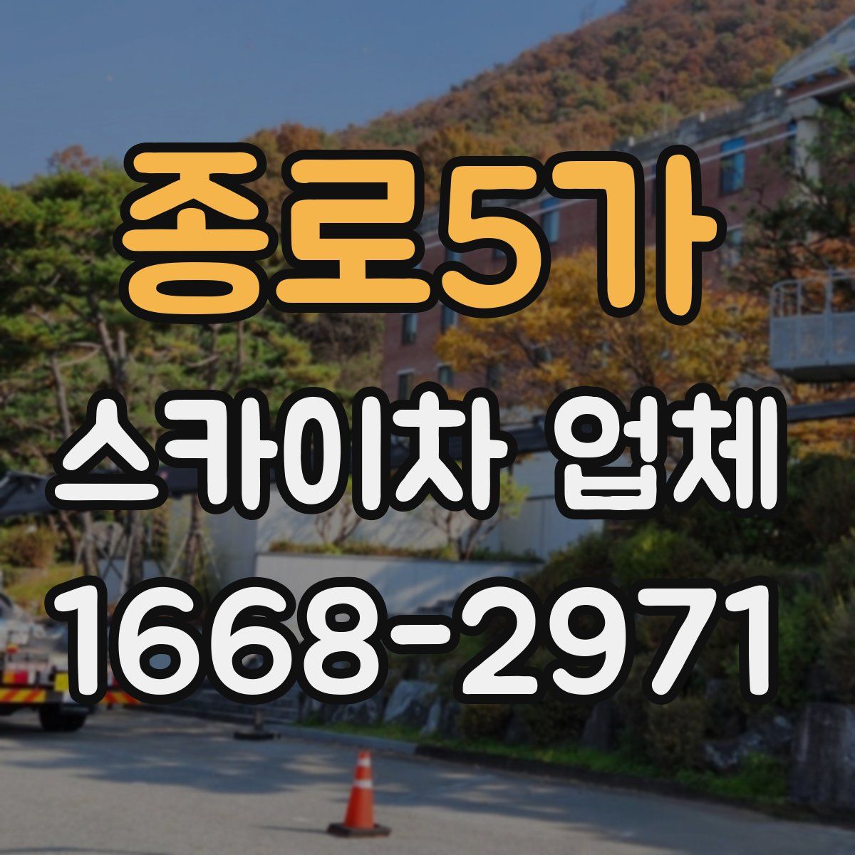 종로5가 스카이차 업체