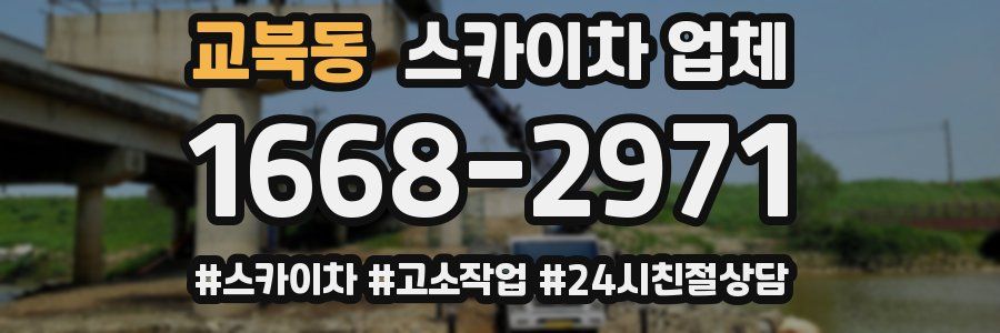 교북동 스카이차 업체