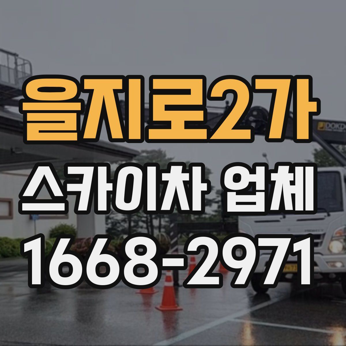 을지로2가 스카이차 업체