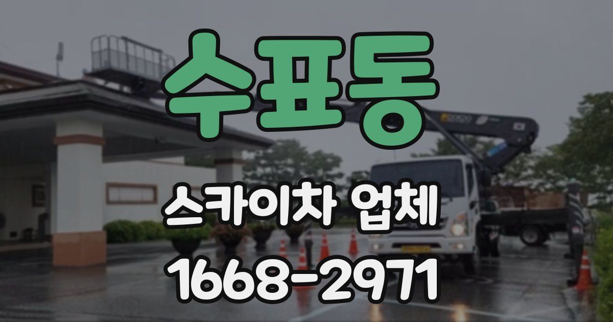 수표동 스카이차 업체
