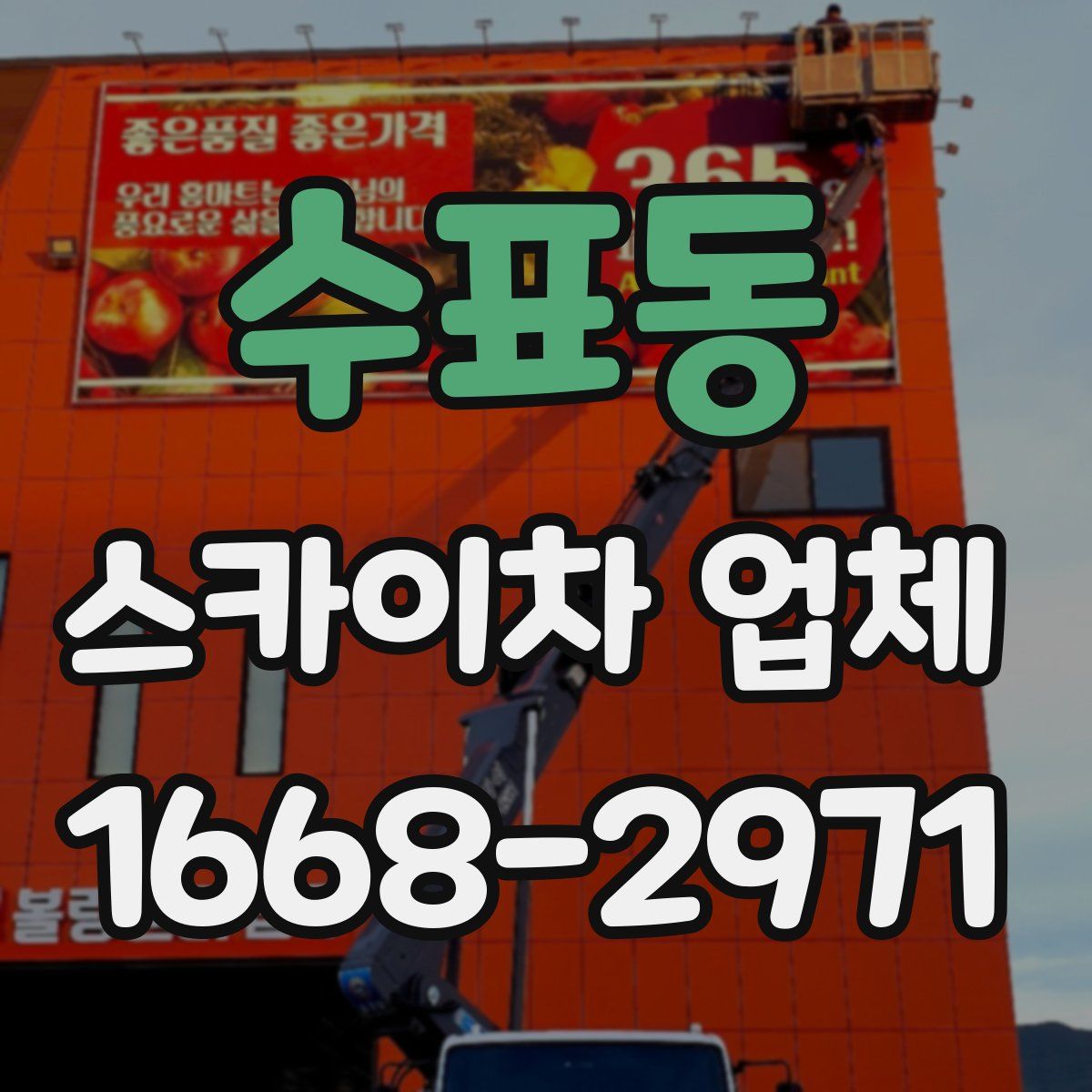 수표동 스카이차 업체