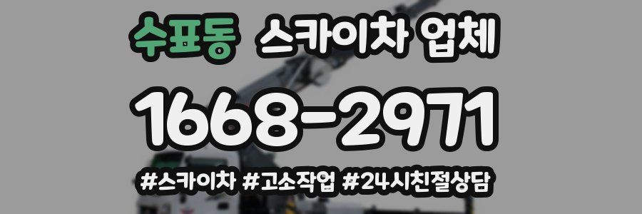 수표동 스카이차 업체