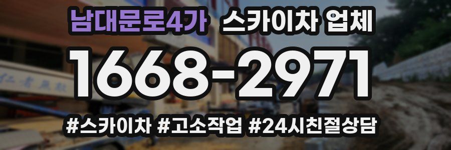 남대문로4가 스카이차 업체