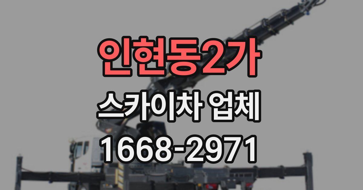 인현동2가 스카이차 업체