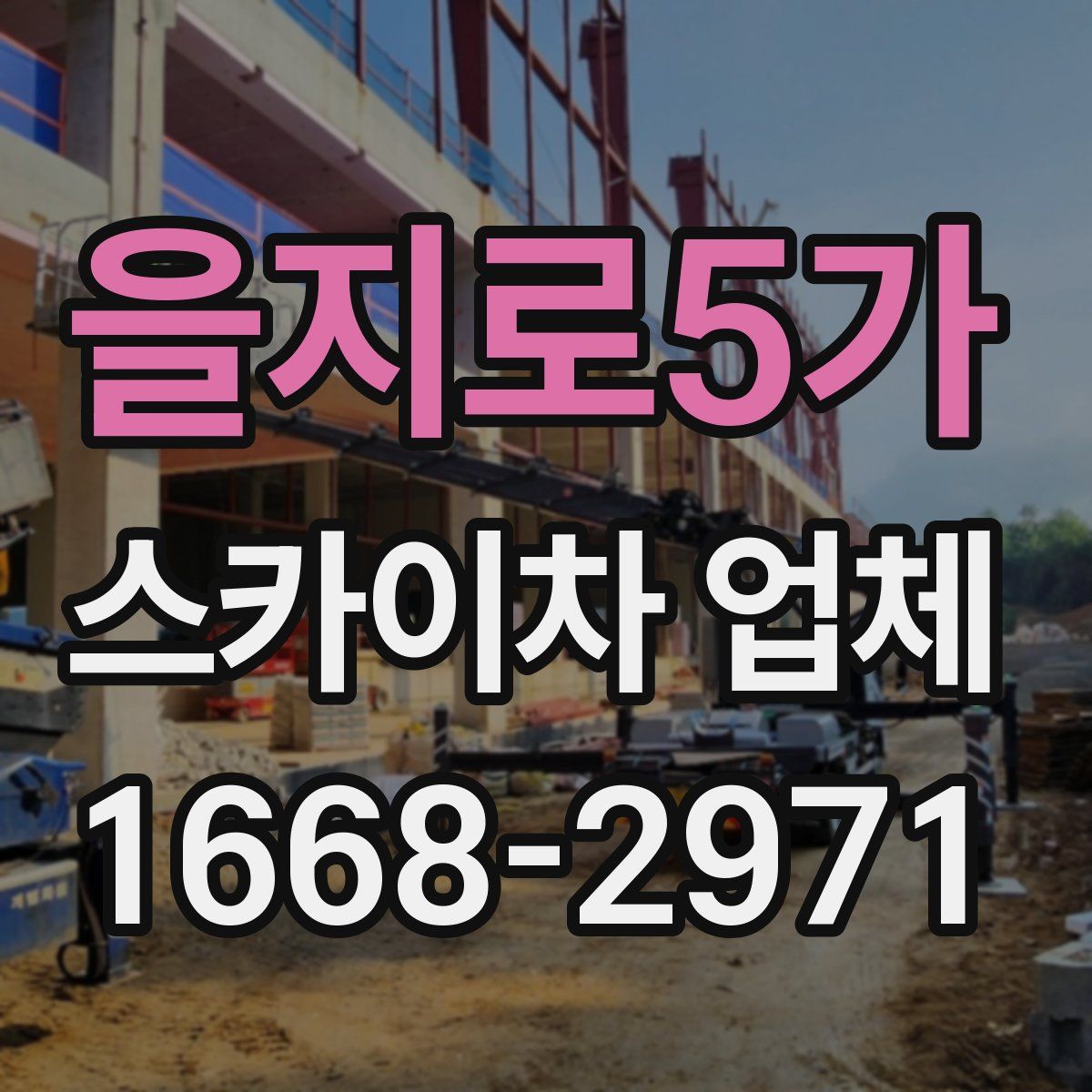 을지로5가 스카이차 업체