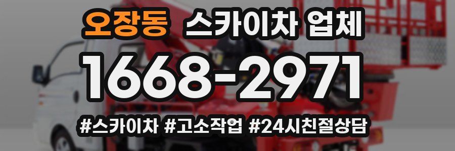 오장동 스카이차 업체