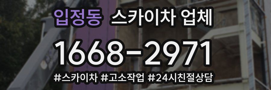 입정동 스카이차 업체