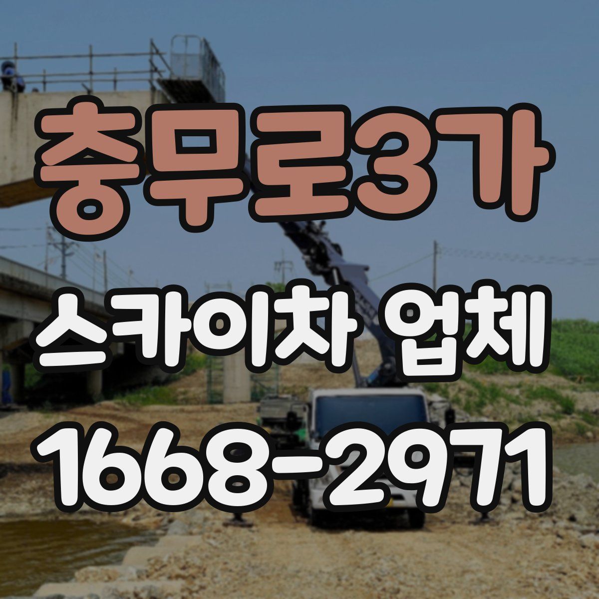 충무로3가 스카이차 업체