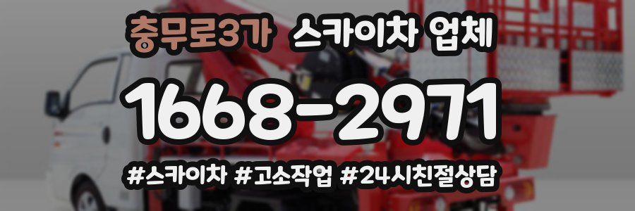 충무로3가 스카이차 업체