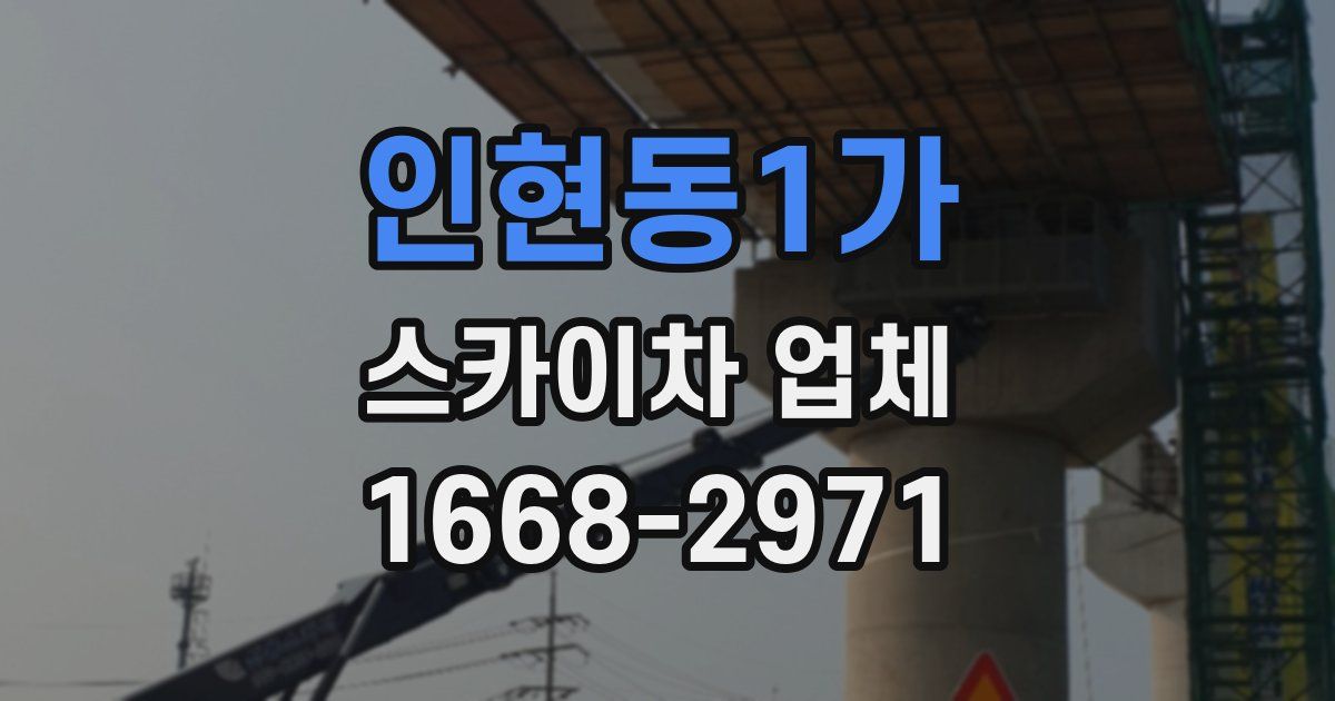 인현동1가 스카이차 업체