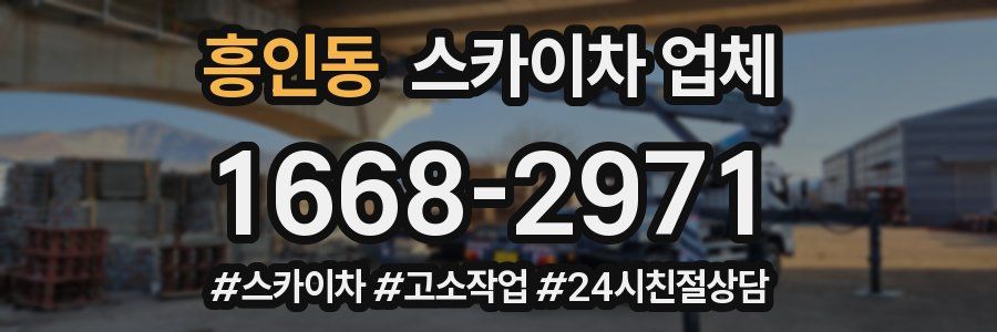 흥인동 스카이차 업체
