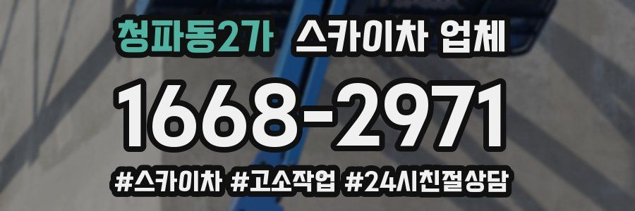 청파동2가 스카이차 업체