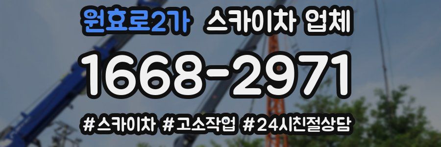 원효로2가 스카이차 업체