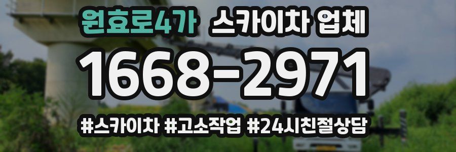원효로4가 스카이차 업체