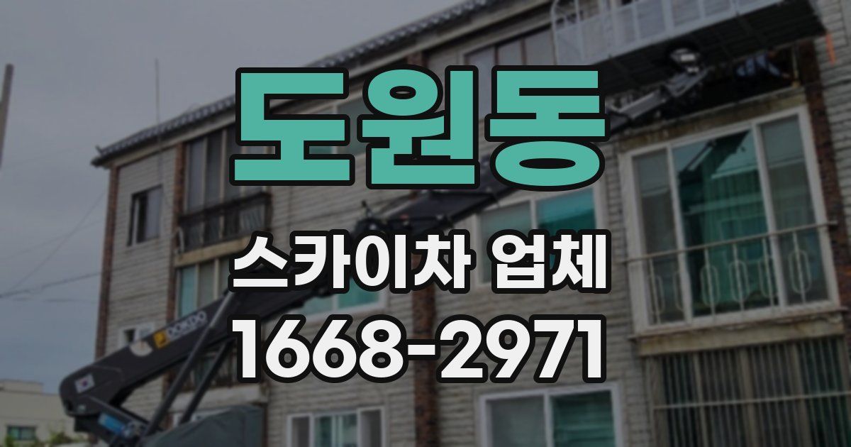 도원동 스카이차 업체