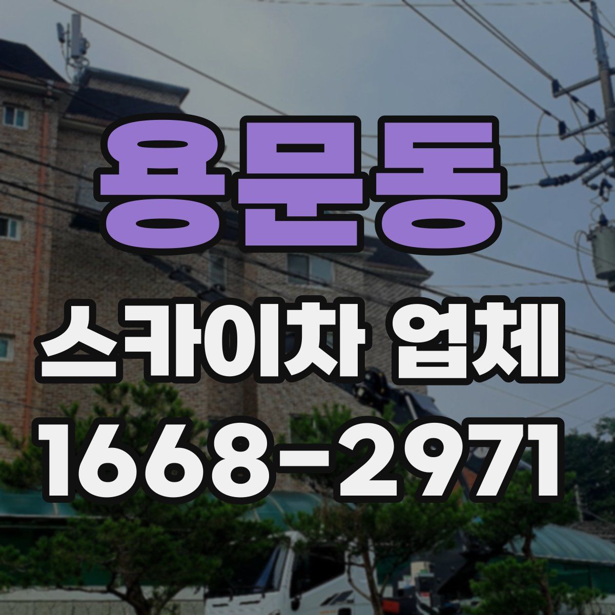 용문동 스카이차 업체