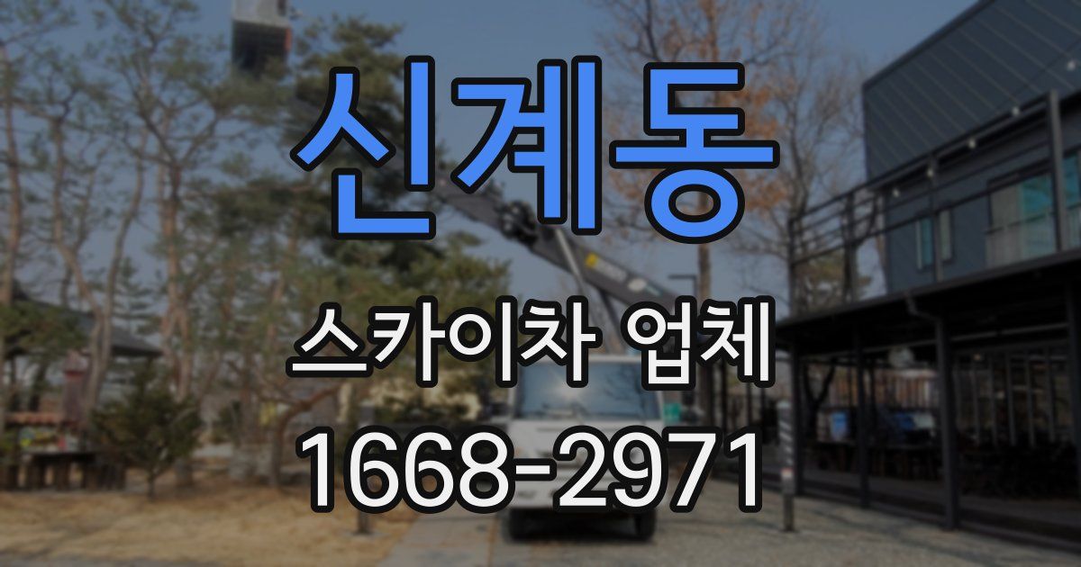 신계동 스카이차 업체