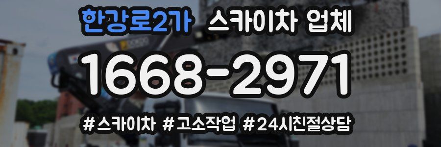 한강로2가 스카이차 업체