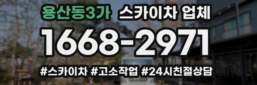 용산동3가 스카이차 업체