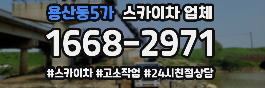 용산동5가 스카이차 업체
