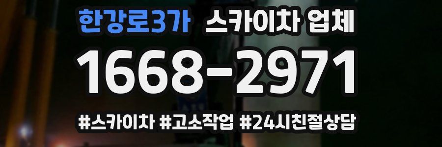 한강로3가 스카이차 업체