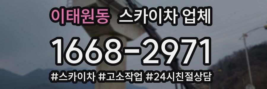 이태원동 스카이차 업체