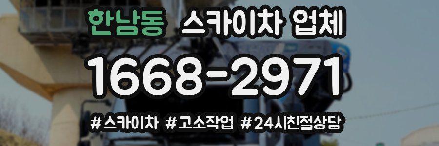 한남동 스카이차 업체