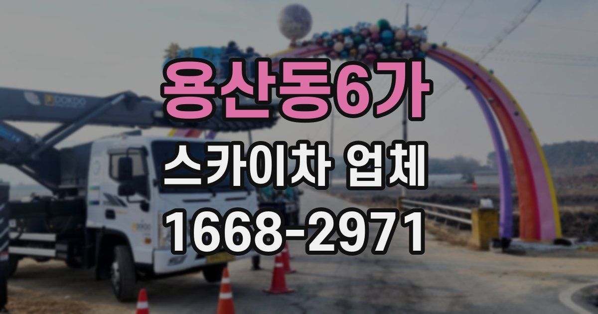용산동6가 스카이차 업체