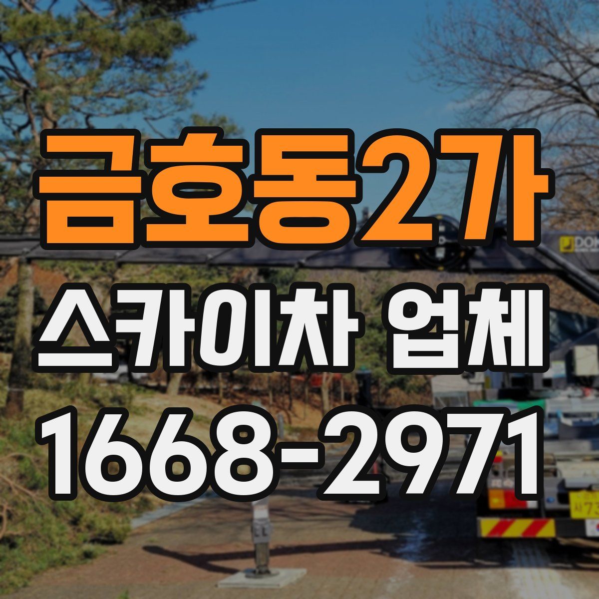금호동2가 스카이차 업체