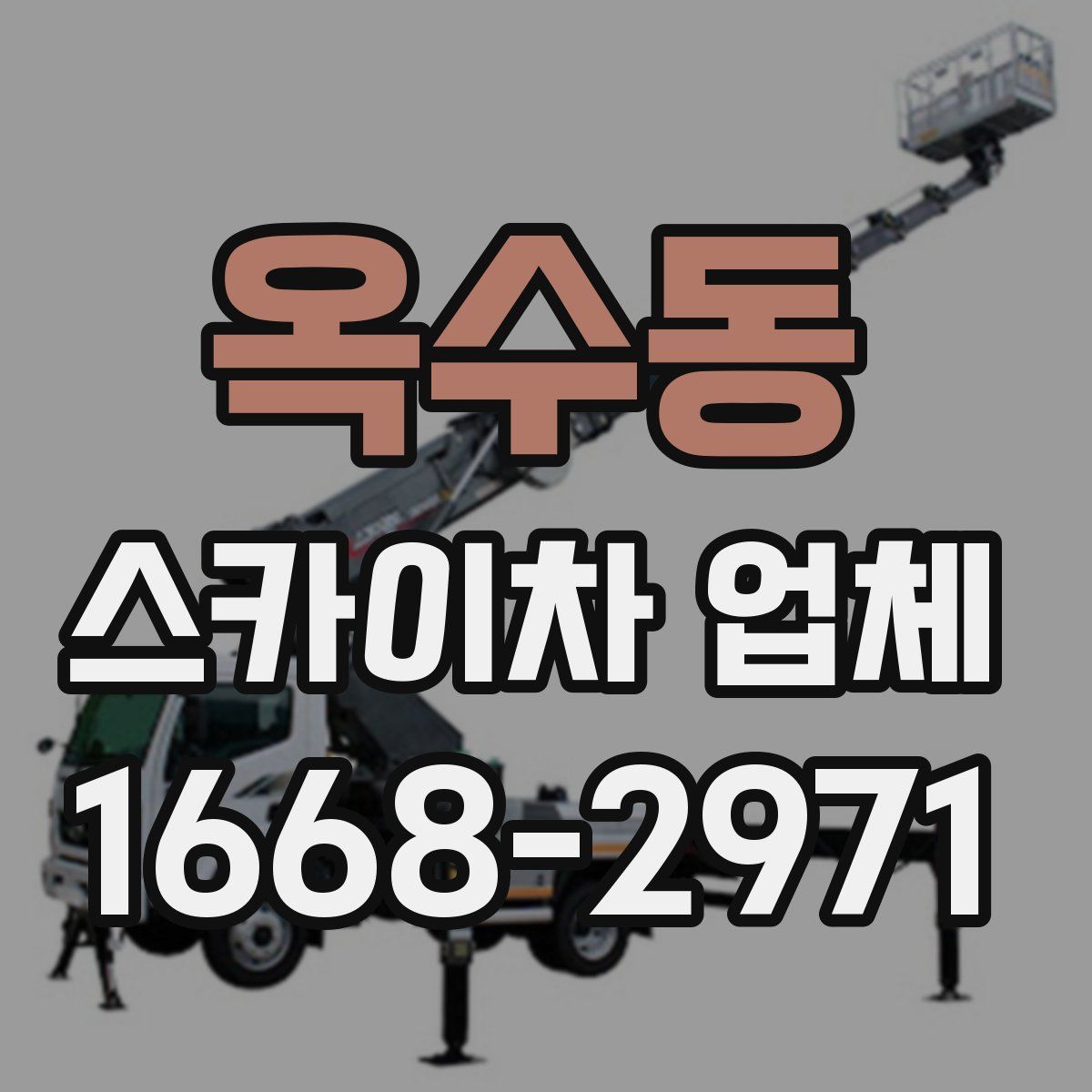 옥수동 스카이차 업체