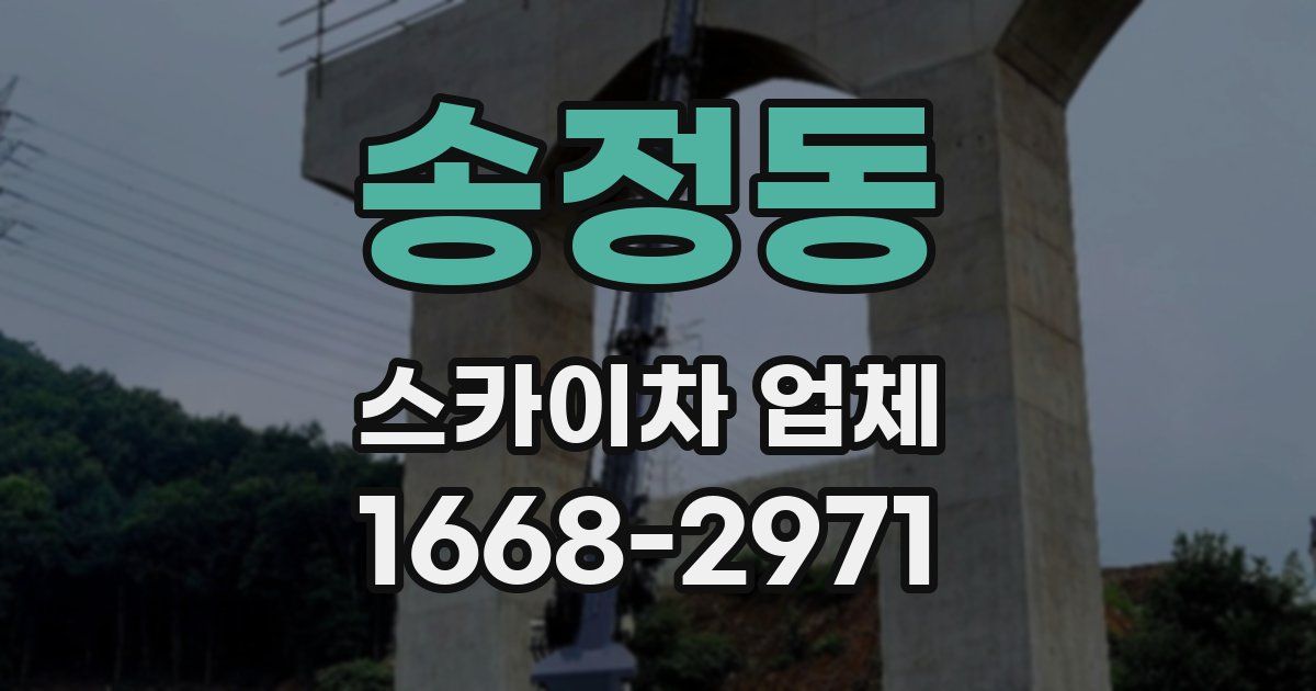 송정동 스카이차 업체