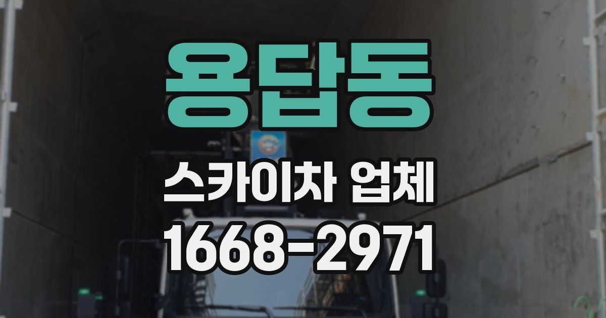 용답동 스카이차 업체