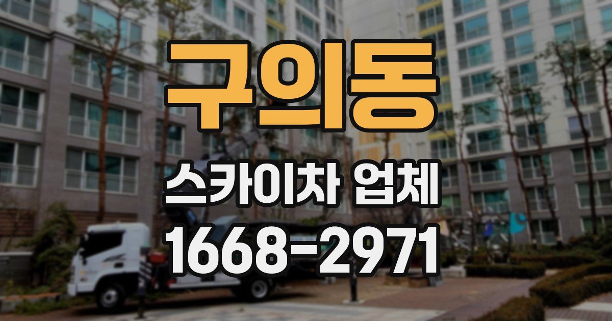 구의동 스카이차 업체