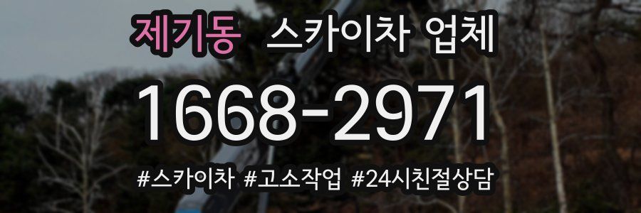 제기동 스카이차 업체